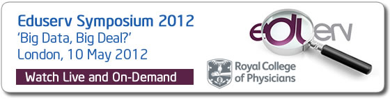 Watch the Eduserv Symposium live webcast from London.